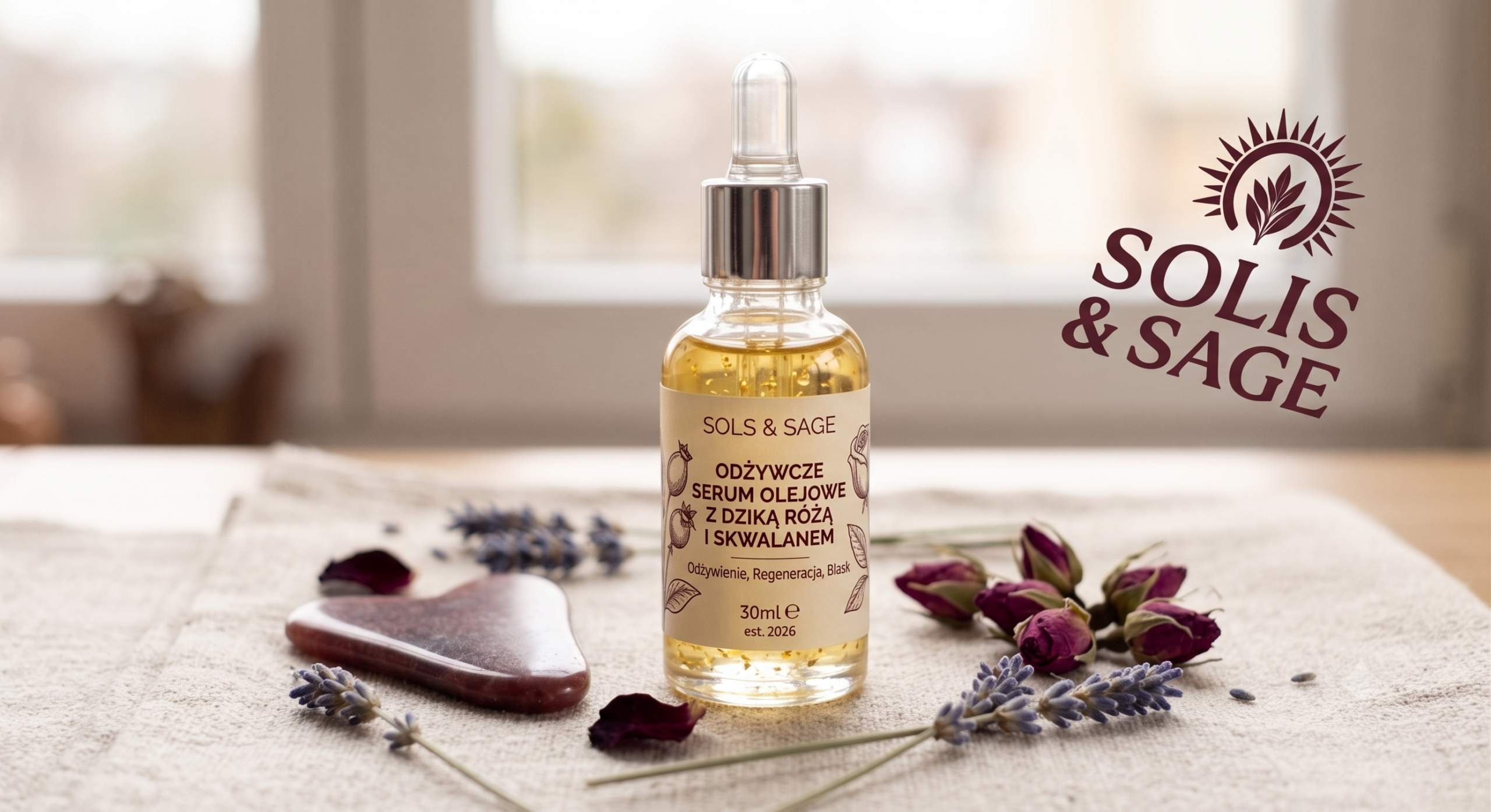 Odżywcze Serum Olejowe z Dziką Różą i Skwalanem